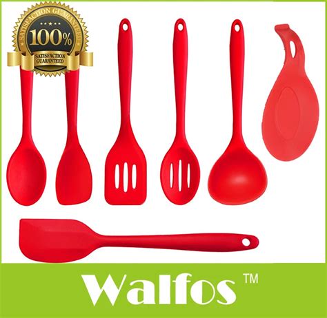 100 silicone kitchen utensils.